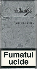 Davidoff Super Slims Silver Cigarettes