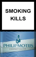 Philip Morris Compact Silver Cigarettes