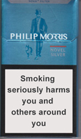 Philip Morris Novel Silver Cigarettes