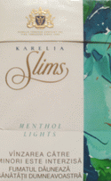 Karelia Slims Menthol Lights 100`s Cigarettes
