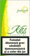 Kiss Super Slims Fresh Apple 100's Cigarettes