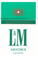 L&M Menthol Lights Cigarettes