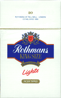 Rothmans King Size Lights Cigarettes