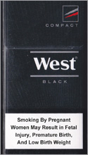 West Black Compact Cigarettes